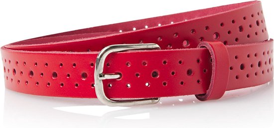 Timbelt Perfo Riem 2526 2.5 cm - Rood - One size