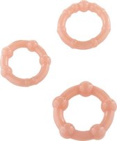 Penisring Cockring Siliconen Vibrators voor Mannen Penis sleeve - Beige - Sevencreations®