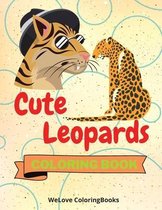 Cute Leopards Coloring Book