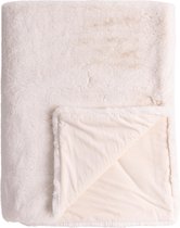 Luxe Faux Fur Portland off-white Plaid 200 x 240 cm