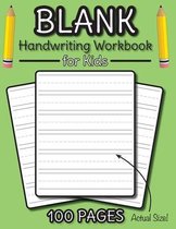 Boek cover Blank Handwriting Workbook for Kids van Engage Workbooks