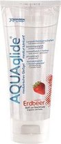 Glijmiddel Waterbasis Siliconen Easyglide Massage Olie Erotisch Seksspeeltjes - Aardbeien Smaak - 100ml - Aquaglide®