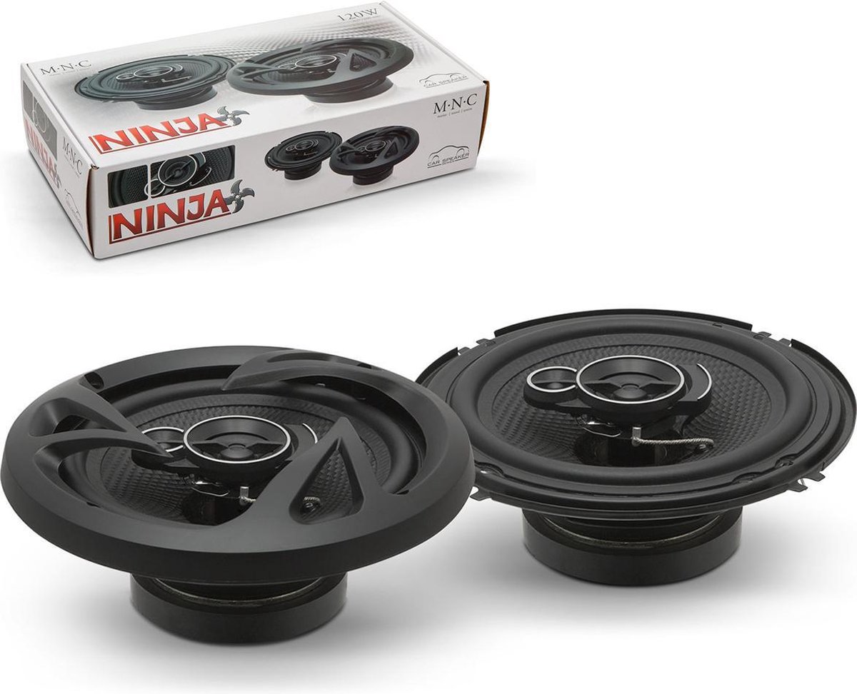 MNC - Auto Speakers / Luidsprekers - NINJA - Universeel toepasbaar 160 - 170 mm - 16CM - Lage inbouwdiepte