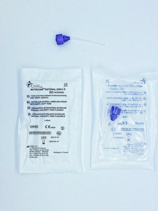 Nutricair Opzuigrietje Voedingsspuit voor Moedermelk Softtip 5cm - Steriel Verpakt 25 stuks van Nutricair — afbeelding 2