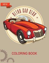 New Retro Car Club Coloring Book