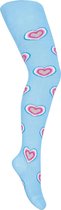 Kindermaillot - Allemaal Hartjes -Blauw- Maat 116/122