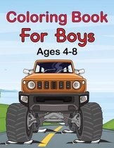 Coloring Book For Boys Ages 4-8