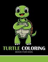 Turtle coloring book for kids