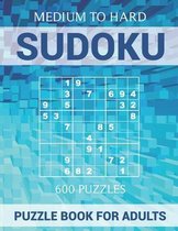 Sudoku Puzzle Book for Adults - 600 Puzzles - Medium to Hard