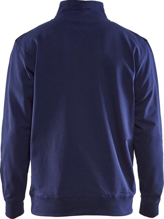 Blåkläder 3353-1158 Pull demi-zip Bleu marine / Bleu royal taille M