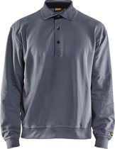 Blåkläder 3370-1158 Polo Sweatshirt Grijs maat M