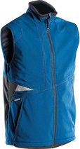 Dassy Fusion Softshell bodywarmer 350111 - Azuurblauw/Antracietgrijs - L