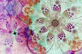Abstract fractal patterns and shapes. Dynamic flowing natural forms. Flowers and spirals. Mysterious psychedelic relaxation pattern - Modern Art Canvas - Horizontal - 1716779053 -