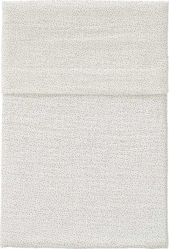 Cottonbaby ledikantlaken - Sparkle Wit/Taupe - Cottonsoft - 120 x 150 cm