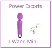 Power Escorts - I Wand Mini - Massage staaf - Vibrator voor vrouwen - 18 Functies - USB Oplaadbaar - Paars