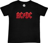 AC/DC Metal-Kids - Logo T-shirt zwart 128 - Katoen - Band merch, Bands