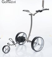 Elektrische golftrolley - GT-R Elektrische RVS Golftrolley met AFSTANDBEDIENING (demontabel)