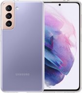 Hoesje Geschikt voor Samsung S21 Hoesje Siliconen Case - Hoes Geschikt voor Samsung Galaxy S21 Hoes Siliconen - Transparant