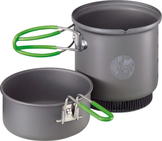 OPTIMUS Terra Weekend HE Cook Set - Campingppannenset - Grijs van Opti — afbeelding 3