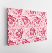 Summer blossoming peony, flower collage background, pastel and soft card  - Modern Art Canvas  - Horizontal - 581165686 - 40*30 Horizontal