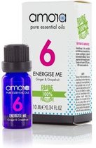 Amora Pure Essential Oils - 6 Energise Me - Ginger & Grapefruit 10 ml