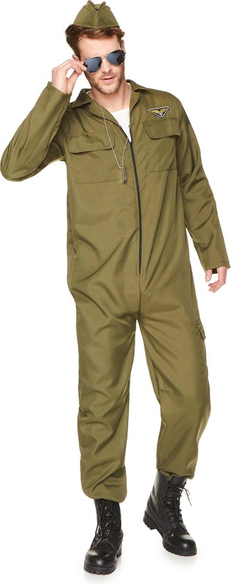 KARNIVAL COSTUMES - Vliegpiloot outfit voor mannen - Volwassenen kostuums