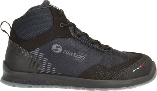 Sixton werkschoenen Auckland High Zwart Air - ESD S3 SRC Maat 43