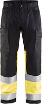 Blåkläder 1551-1811 Pantalon de travail extensible haute visibilité Zwart/ jaune taille 50