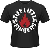 Stiff Little Fingers Heren Tshirt -M- Punk Zwart