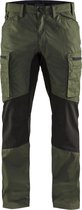 Blaklader Service werkbroek met stretch 1459-1845 - Army Groen/Zwart - C44