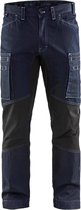 Blaklader 1459 Pantalon de Travail Stretch Cordura Denim Bleu Marine / Zwart
