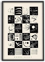 Kandinsky - Checker - 50x70 cm - Affiche d' Art - PSTR studio