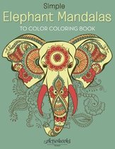 Simple Elephant Mandalas to Color Coloring Book