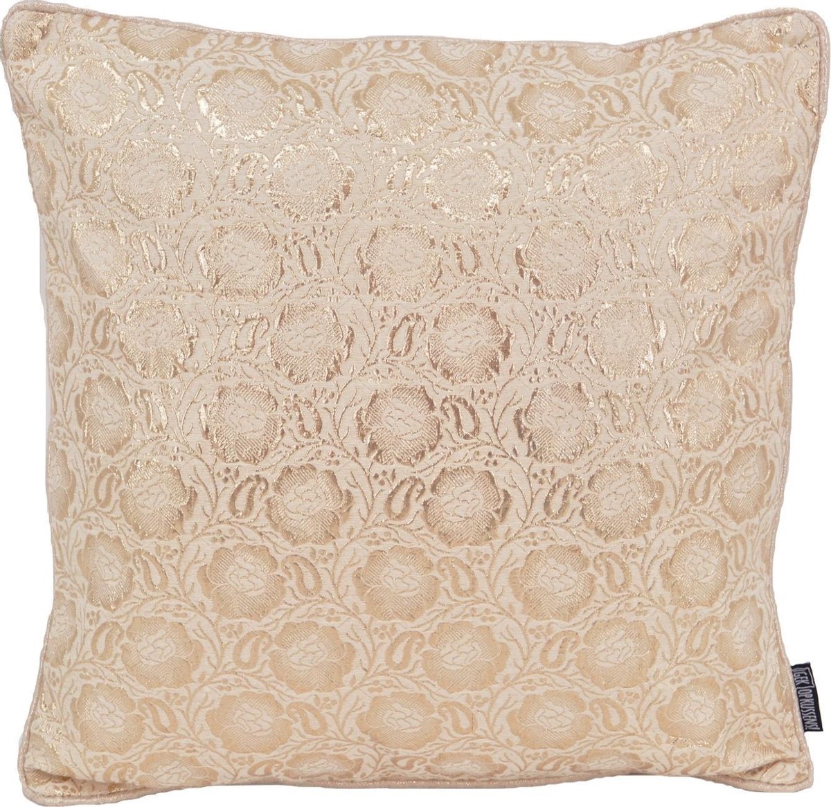 Gek op Kussens! Mira Ivoor / Rosé Kussenhoes | Polyester / Metallic | 45 x 45 cm rosekleurig/ivory