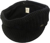 Haarband met klep dames - fleece binnenkant - 30% wol