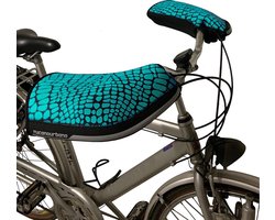 Tucano Urbano Fietsmof City Armadillo New Neopreen Aqua/zwart 2 Stuks