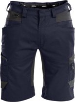 DASSY Axis D-Flex Korte Werkbroek Stretch Donkerblauw/Grijs