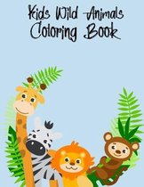 Kids Wild Animals Coloring Book