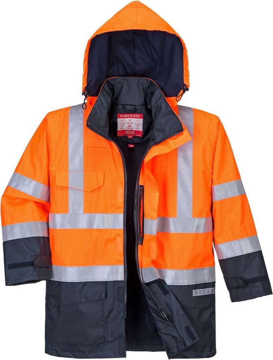 Bizweld Brandvertragende Winter Werkjas FR-AST Oranje