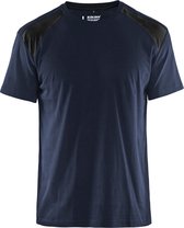 Werkshirt Blåkläder Bi-Colour Donker Marineblauw/Zwart - maat S