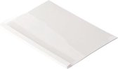 Thermische inbindhoezen A4, 10 mm, doorzichtig/wit (80 stuks)