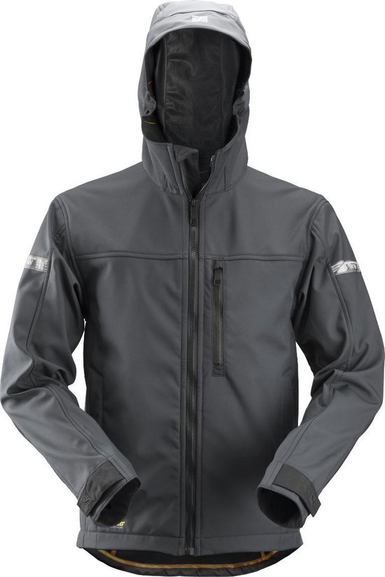 Foto: Snickers workwear snickers 1229 softshell werkjas allroundwork staalgrijs zwart