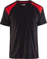 Blåkläder 3379-1042 T-shirt Bi-Colour Zwart/Rood maat L