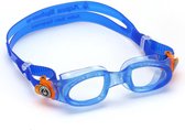 Aqua Sphere Moby Kid - Zwembril - Kinderen - Clear Lens - Blauw/Oranje
