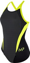 Michael Phelps Kalista - Badpak - Dames - Zwart/Geel - 36