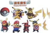 Pokemon GO - Avengers - cake flags - taart vlag - taartversiering - taart topper - taart decoratie - decoratie topper