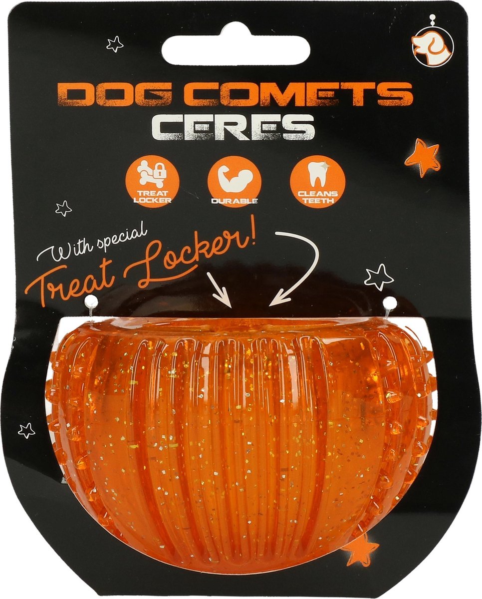 Dog Comets Ceres with Treat Locker