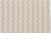 Vloerkleed - zigzag - 120x180 - voor binnen en buiten - wit met bruin - zigzag (alternatief voor 120x170 cm)