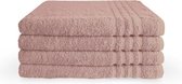 Byrklund Handdoeken set - Bath Basics - 4-delig - 4x 70x140 - 100% katoen - Oud Roze