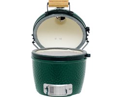 Big Green Egg Houtskoolbarbecue Mini - Grilloppervlak 25 Ø cm - Komado - Groen Big Green Egg Houtskoolbarbecue Mini - Grilloppervlak 25 Ø cm - Komado - Groen